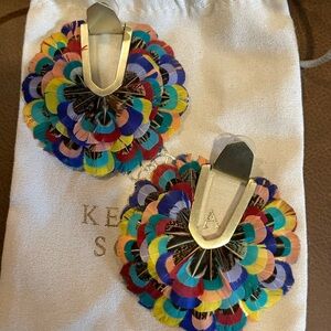 Kendra Scott Multicolor Diane Feather Earrings